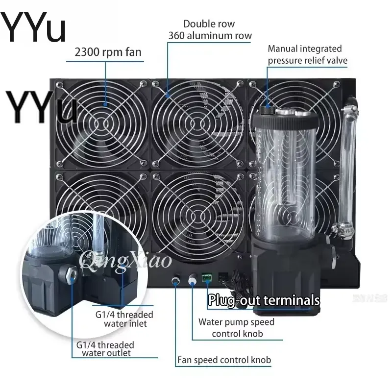 External Radiator Water Cooling Kit - Kit de Refrigeração Líquida Externa para