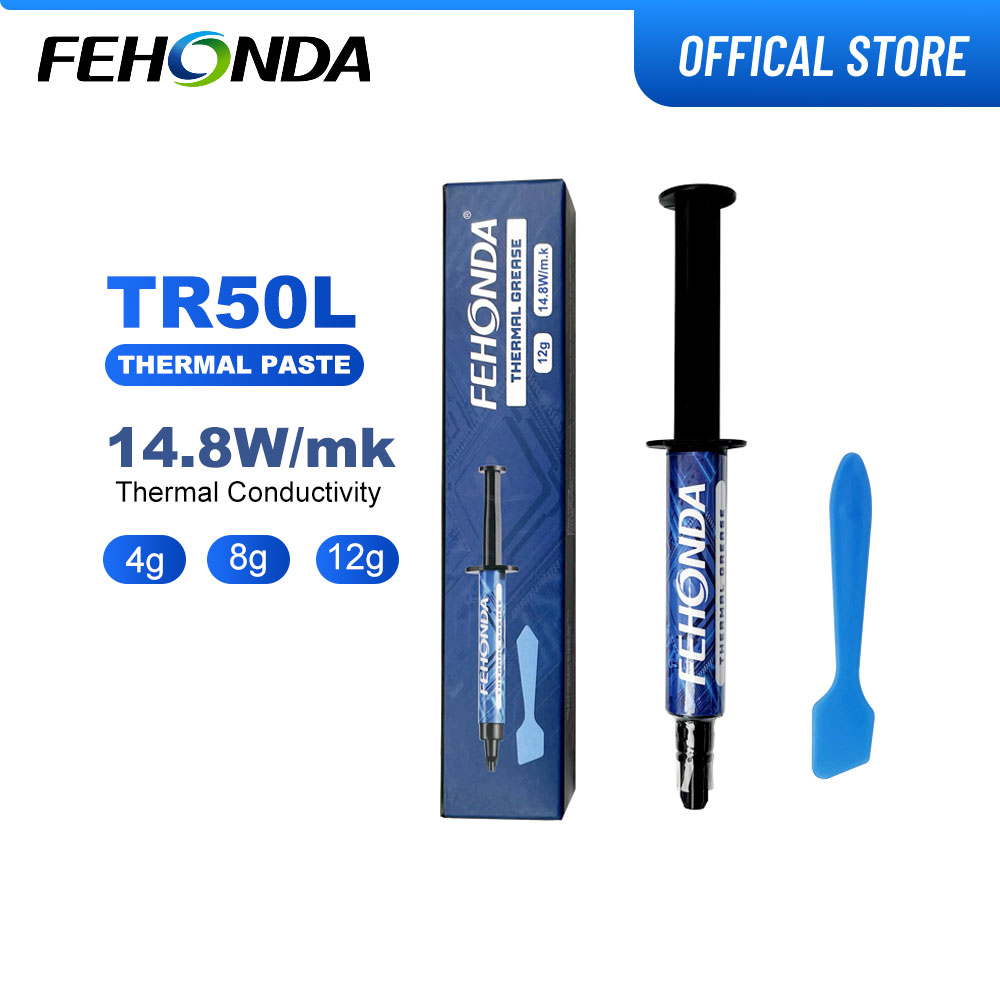 Thermal Paste - Pasta Térmica FEHONDA TR50L 14.8W/m.K, Graxa