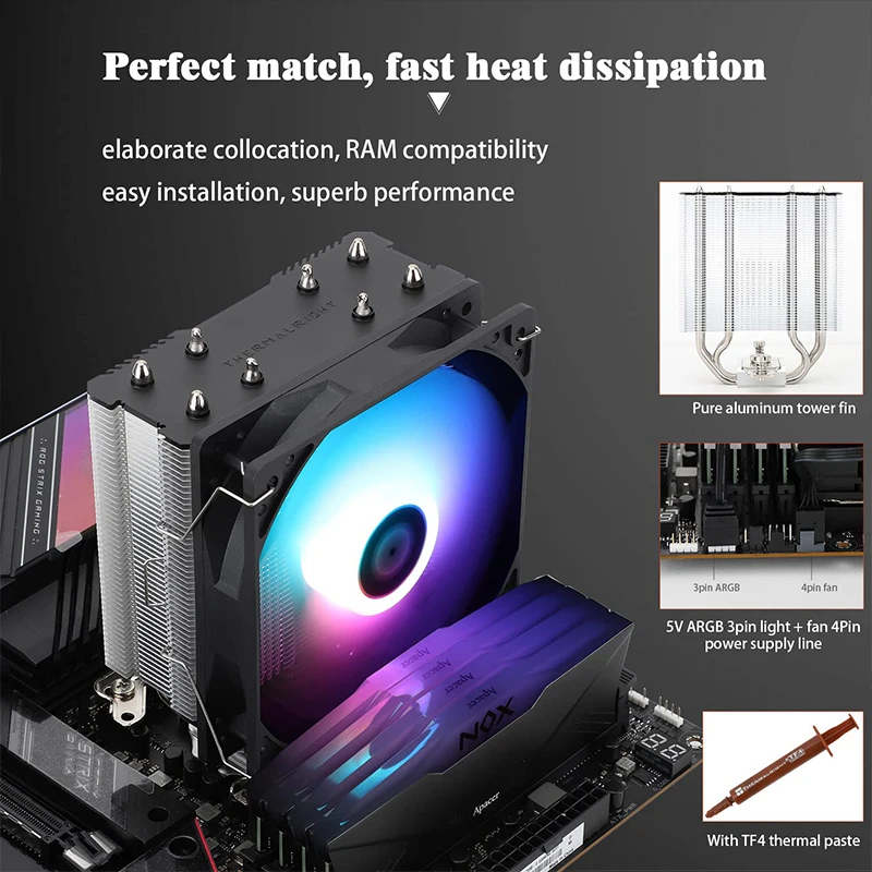 Thermalright assassino x 120 r - Air Cooler Cpu avaliação e preço