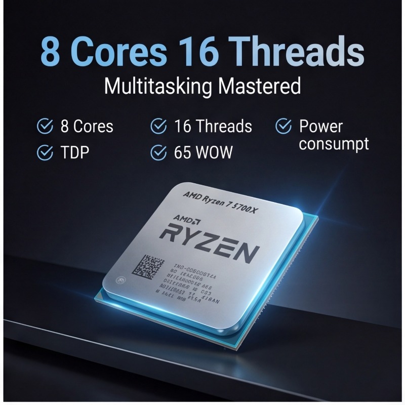Processador AMD Ryzen 7 5700X  - Air Cooler Cpu avaliação e preço