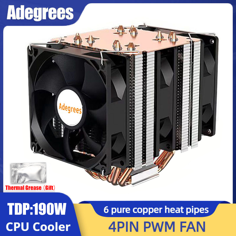 Cooler de cpu com 6 tubos de c - Cpu Heatsink avaliação e preço