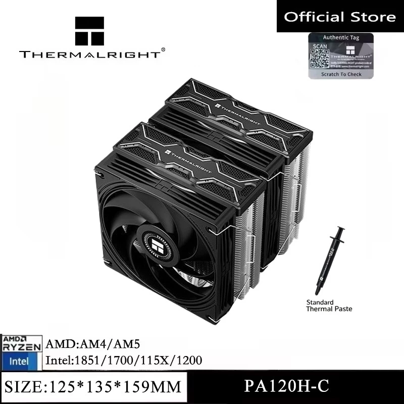 Thermalright PA120H‑C BLACK Co - Air Cooler Cpu avaliação e preço