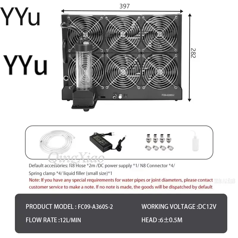 para FC09 para A360S Sistema d - External Radiator Water Cooling Kit avaliação e preço